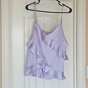 Silky spaghetti strap blouse